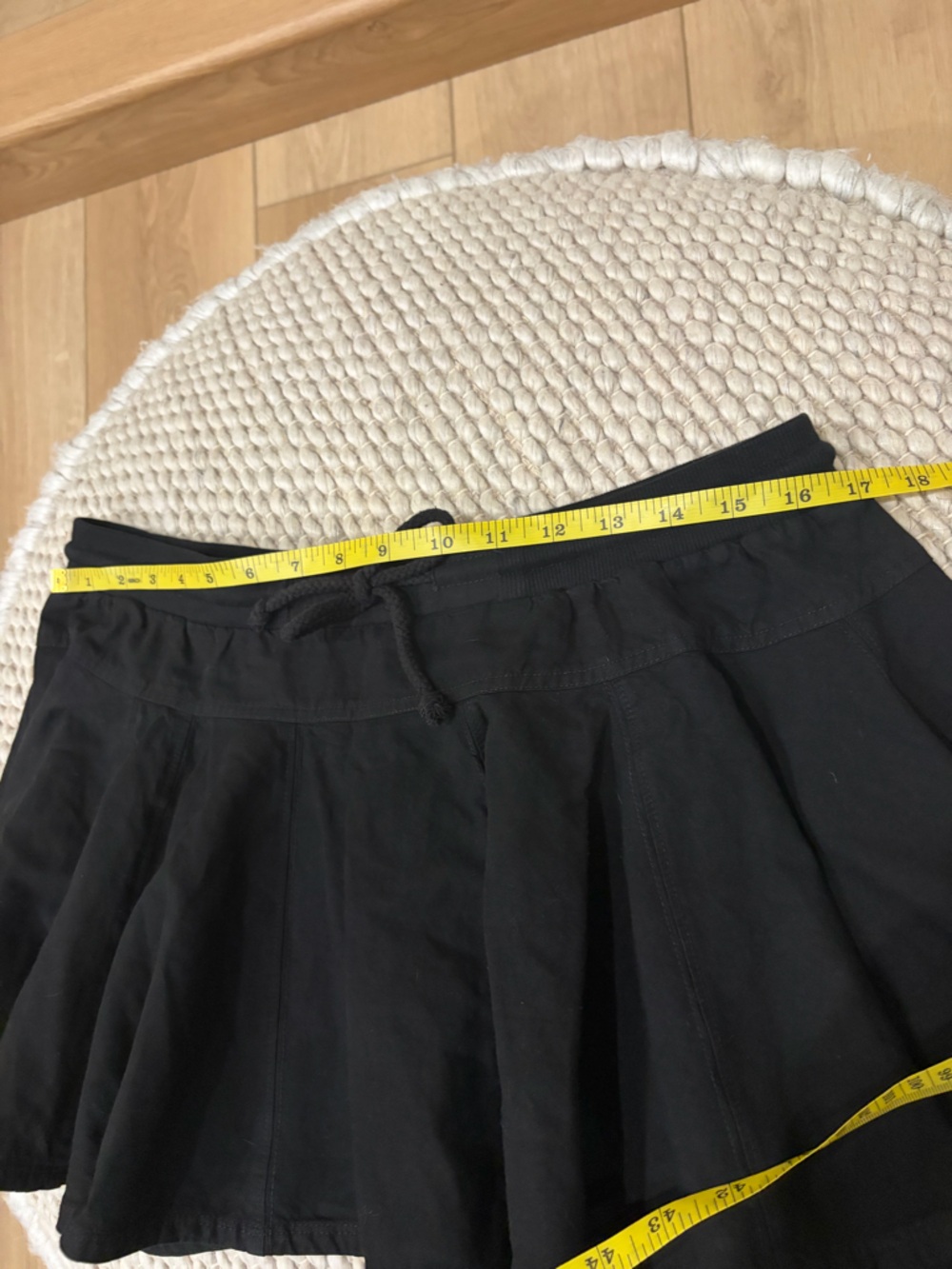 Anthropologie Daily Practice Courtside Mini Skirt Black Size Medium - Picture 5 of 11